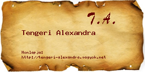 Tengeri Alexandra névjegykártya