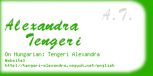 alexandra tengeri business card